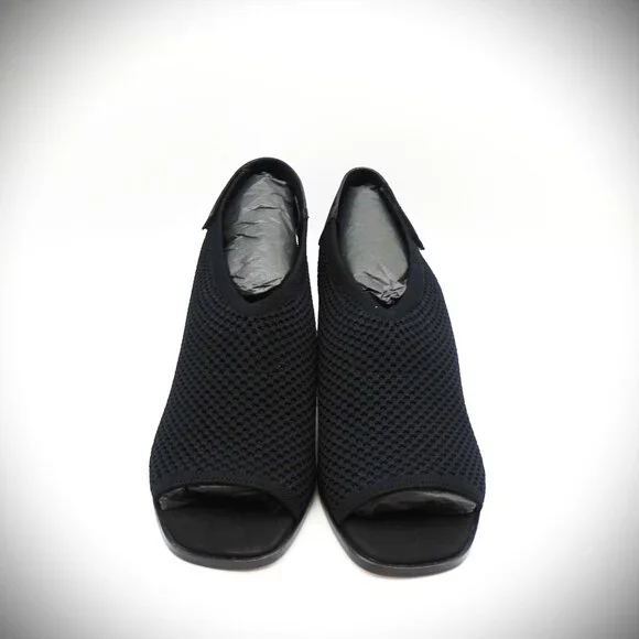 EILEEN FISHER Avil Women's Block Heeled Stretch Sandals in Black Size 8.5 - Picture 3 of 12